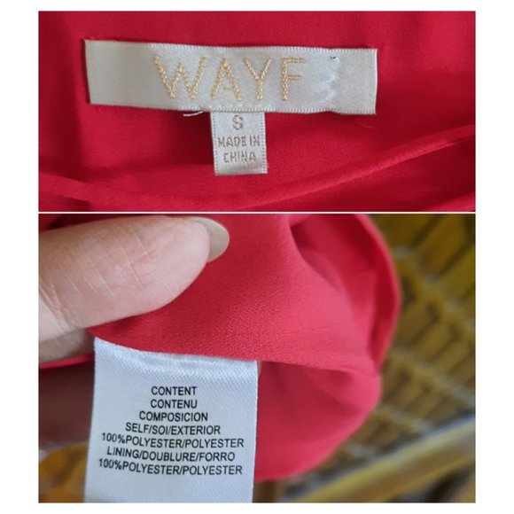 WAYF Posie Strappy Camisole In Red Lipstick - Size S - Picture 11 of 16